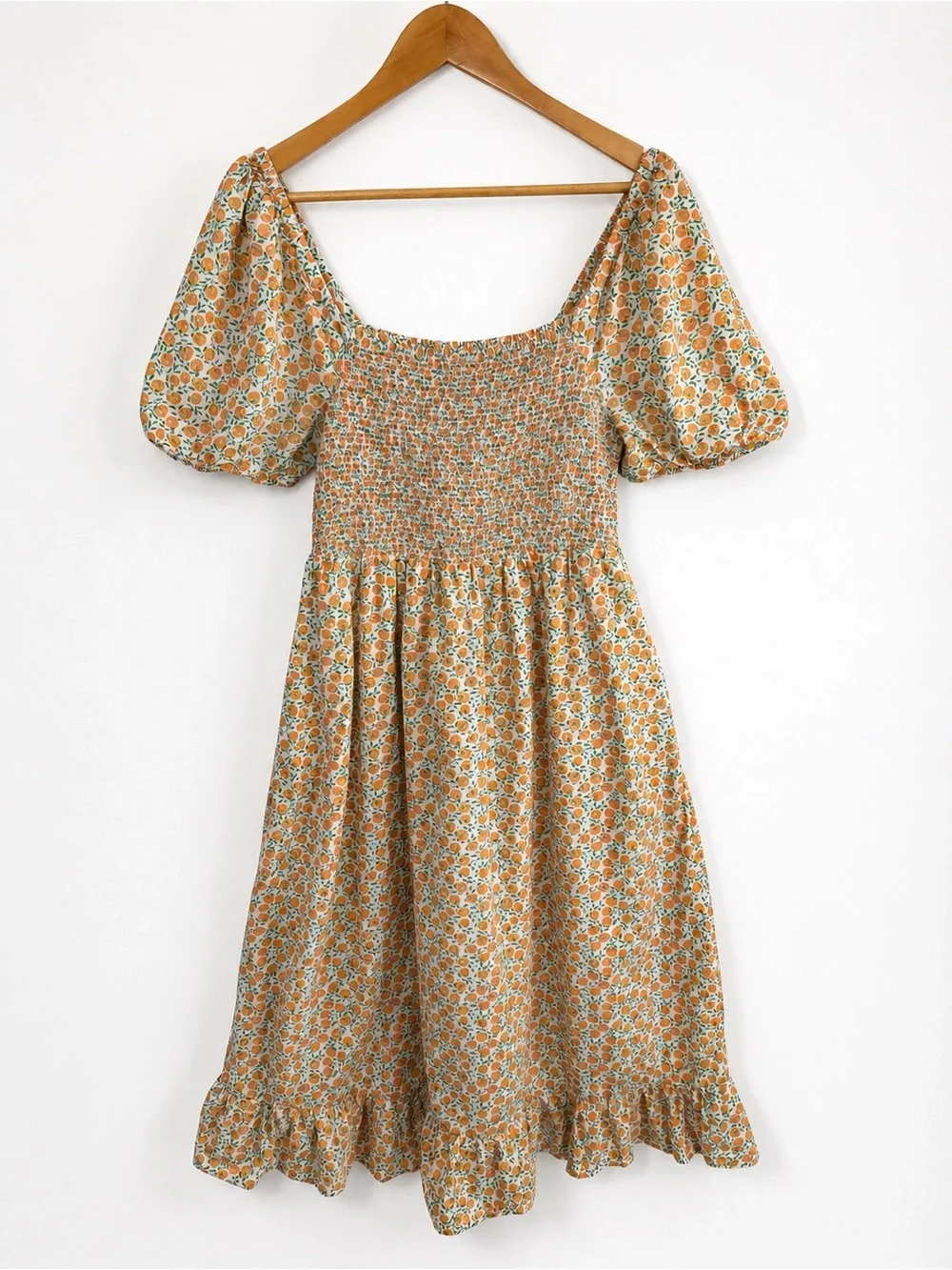 J. Crew Cottagecore Milkmaid Coquette Floral Smocked Midi Dress